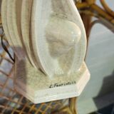 Lampe Céramique Art Déco 1930 Signé Fontinelle