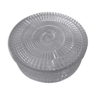 Original vintage old moulded glass ceiling globe 23 brocanteespritdantan