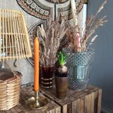 Copper candle holder