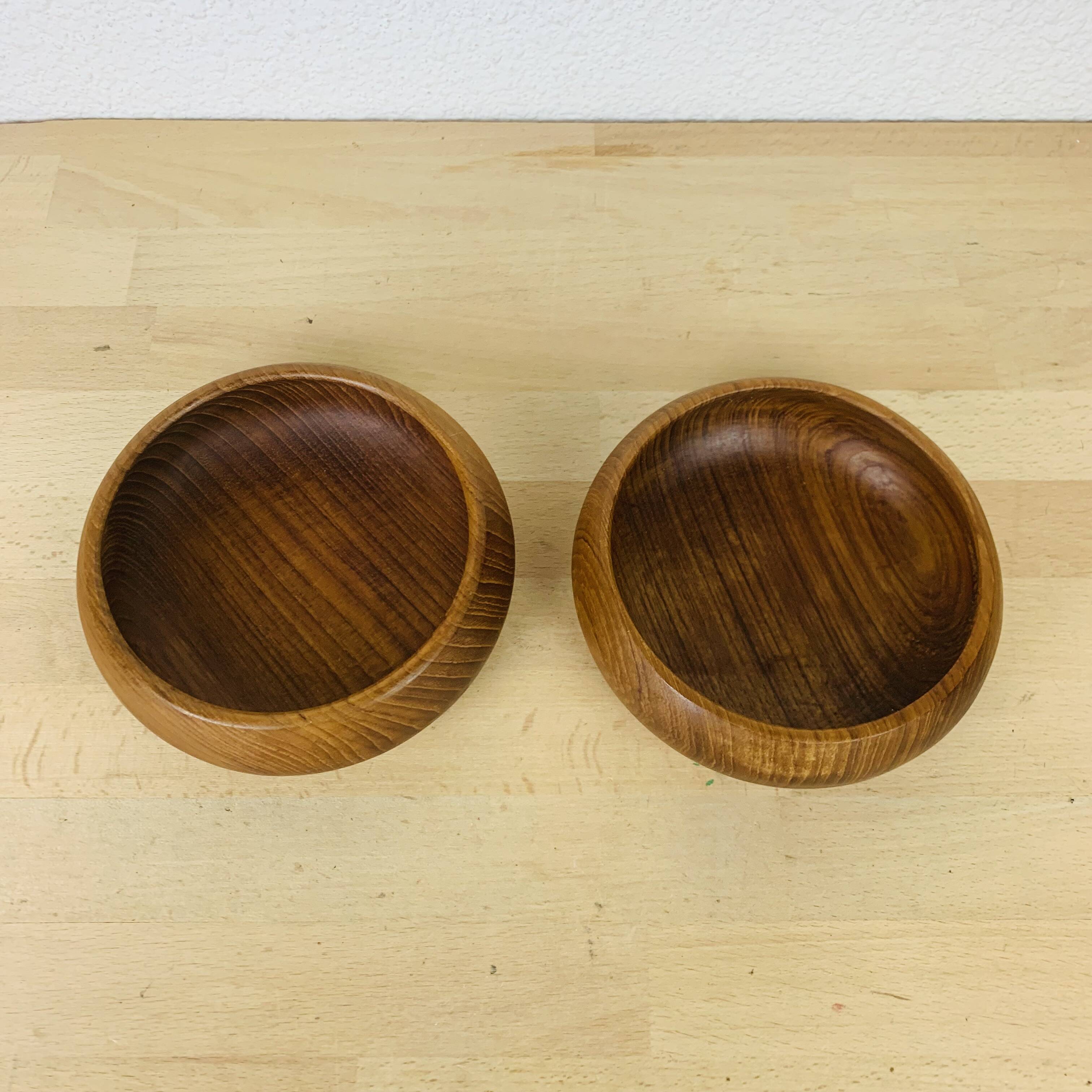 2 Scandinavian Danish teak bowls from the 60s