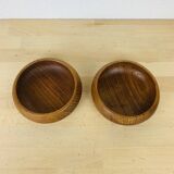 2 Scandinavian Danish teak bowls from the 60s