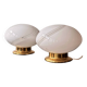 Pair of Murano glass table lamps – Italy, 1970s