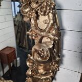 Louis XV rococo style gilded mirror, 130×100cm