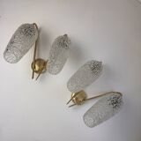 Pair of vintage double wall sconces "MAISON ARLUS"
