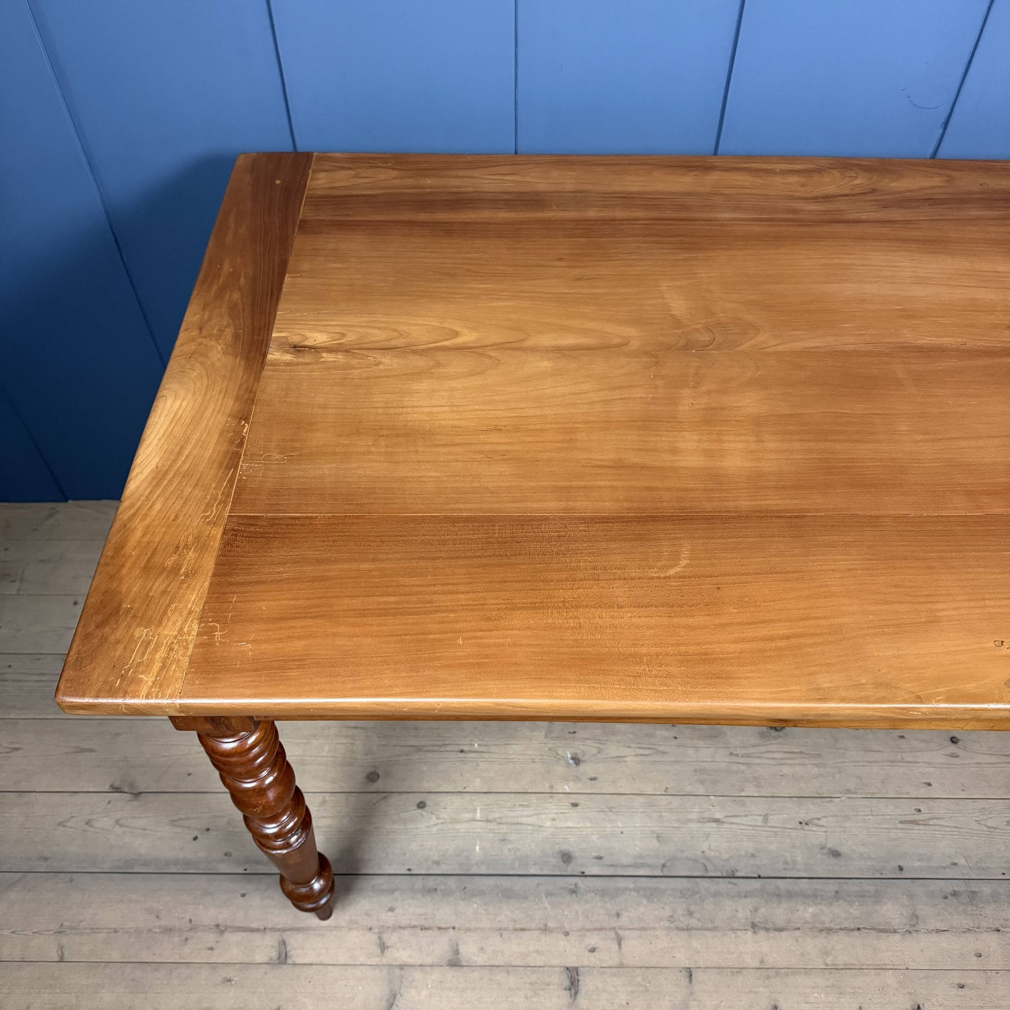 Antique cherry wood dining table, France