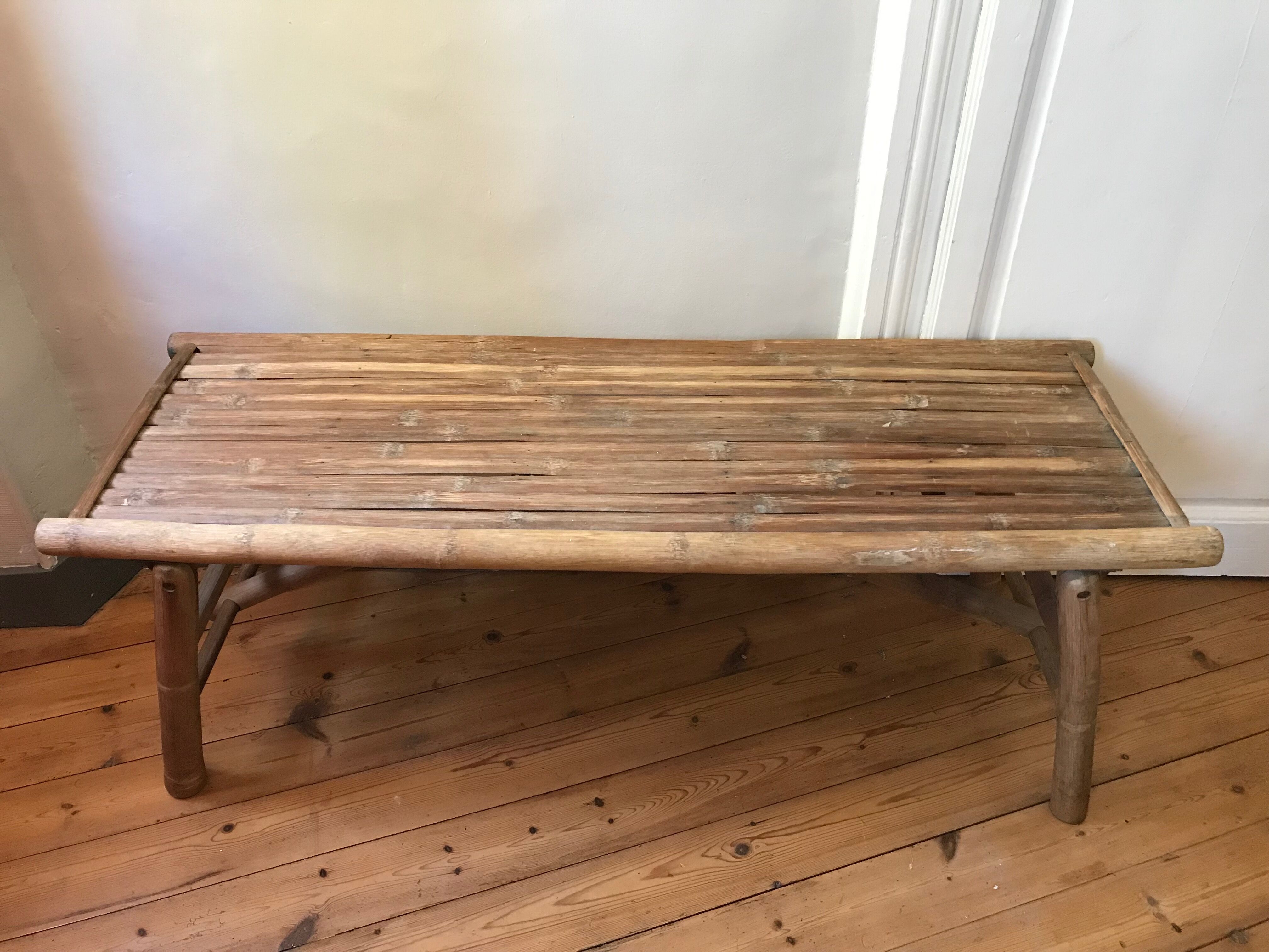 Bamboo bench