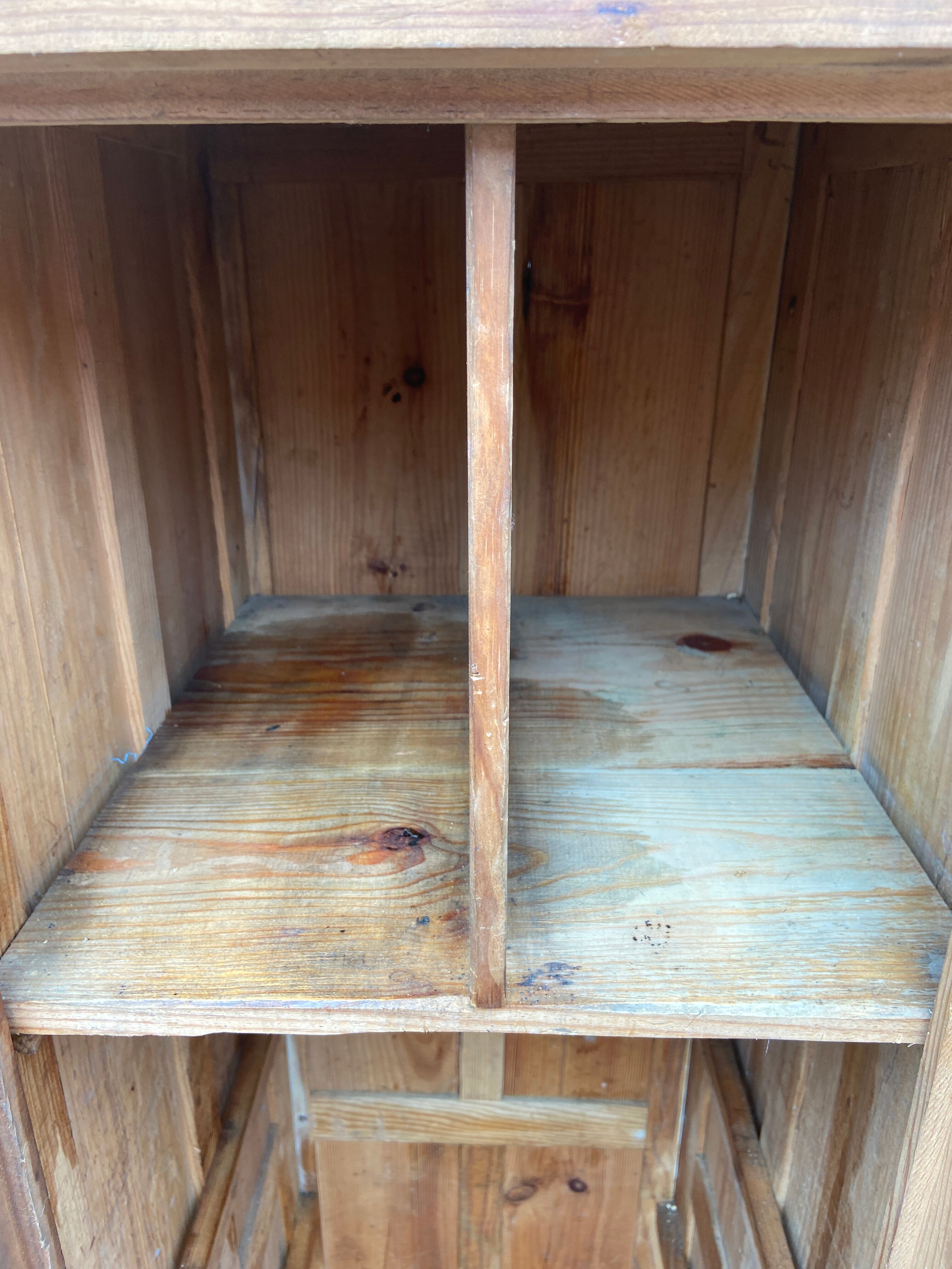 Vintage wooden workshop cloakroom 1930