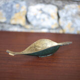 Brass ashtray, fish saw, modernist, decoration