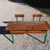Double school desk