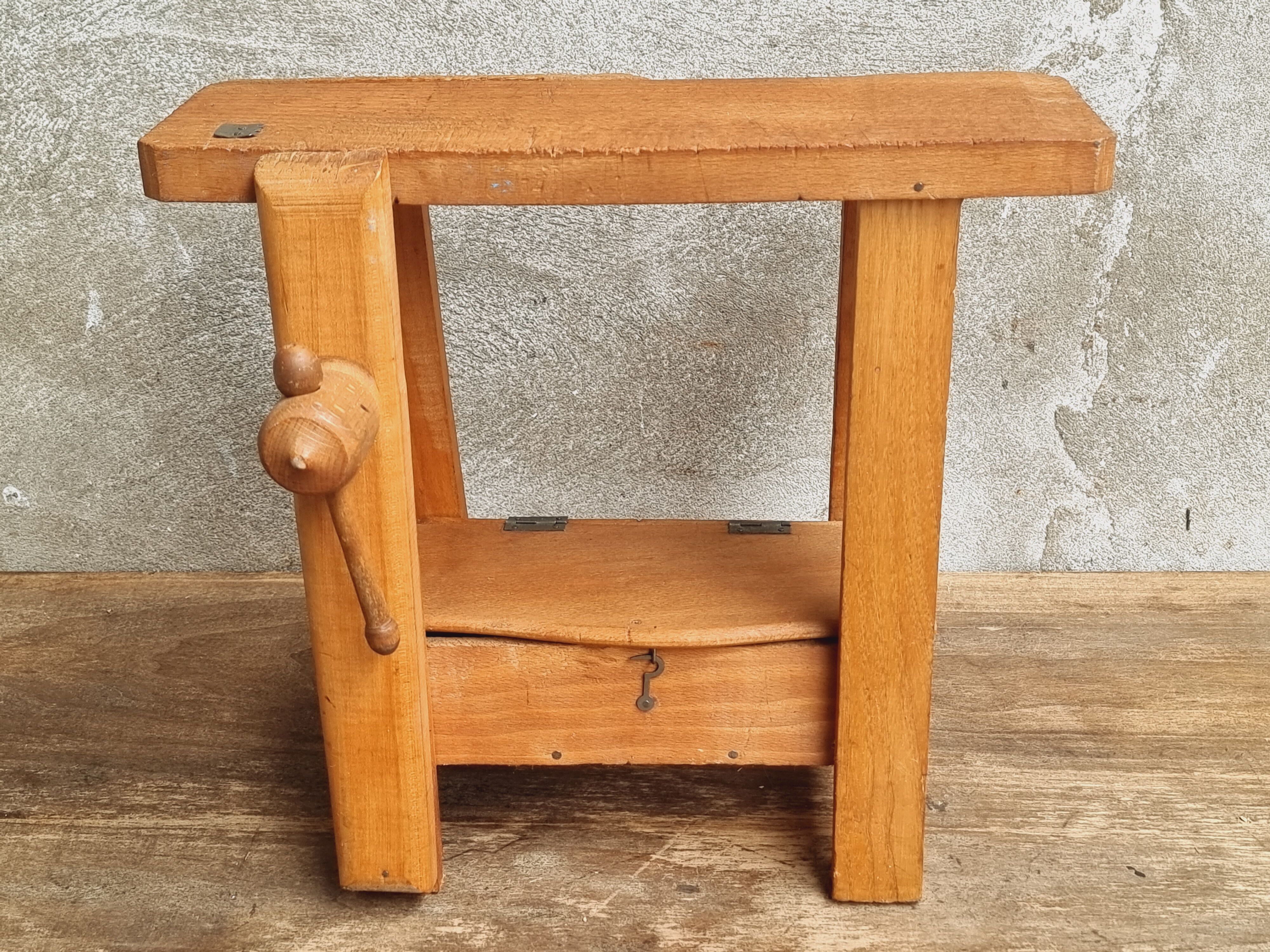 Vintage workbench mini table model