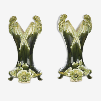 Pair of ceramic vases from 1880