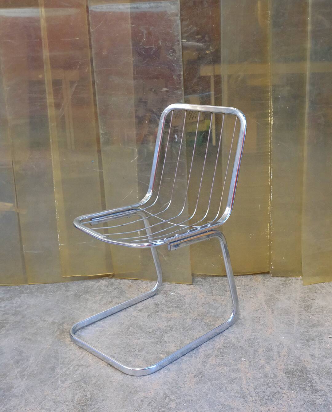 70s wire chair