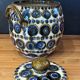 Enameled stoneware pot with lid