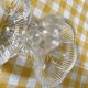 Double transparent molded glass salt shaker