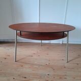 Beautiful Danish oval tripod coffee table