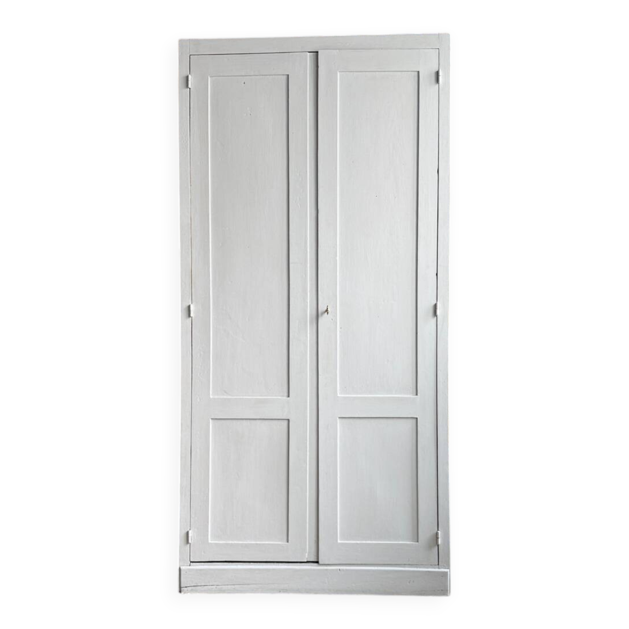 Parisian wardrobe with white patina