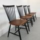 Swedish Teak Chairs by S. E. Fryklund for Hagafors, 1960s, Set of 4