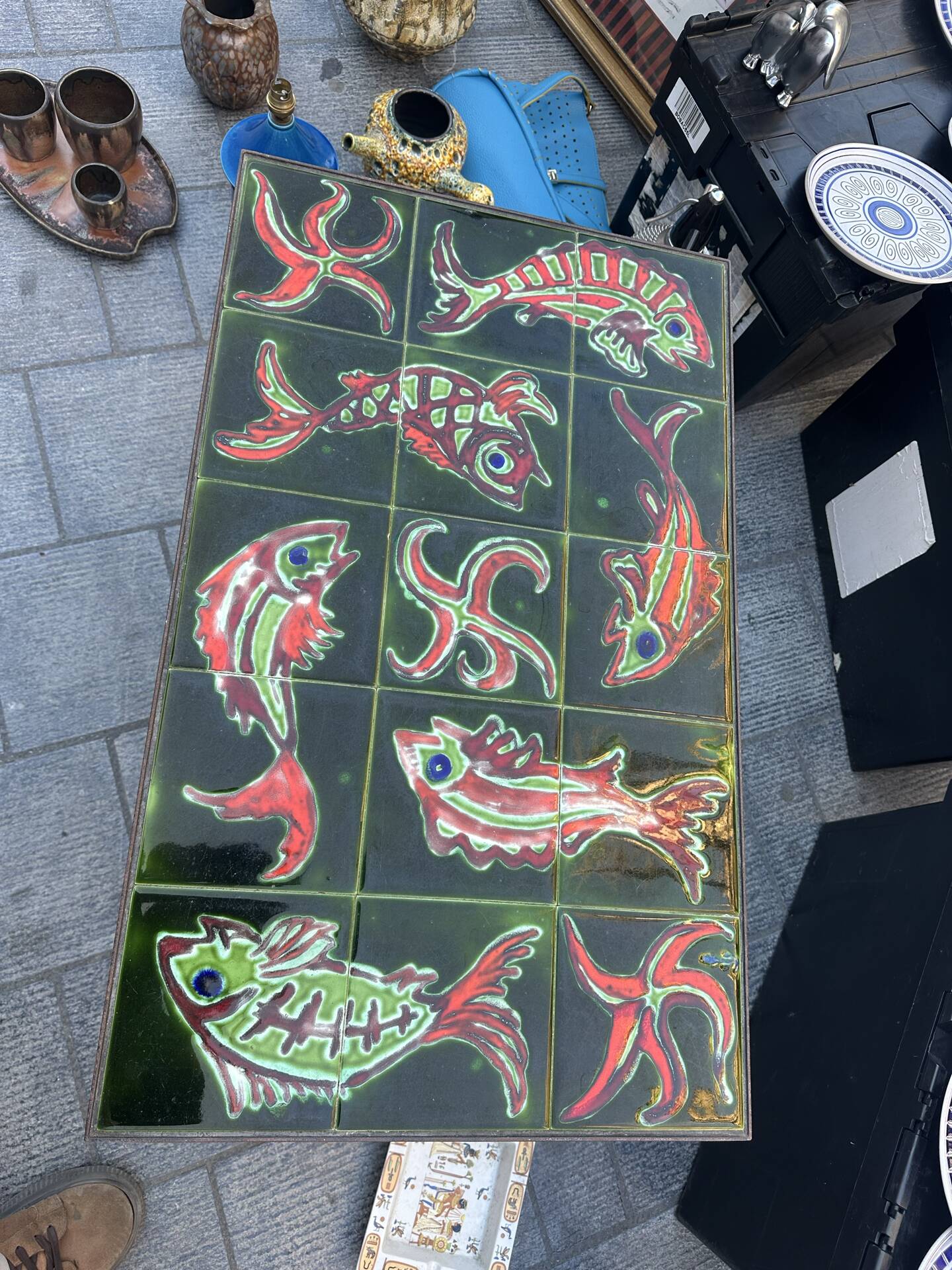 Vintage ceramic coffee table