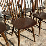 Set of 7 Baumann Tacoma bistro chairs