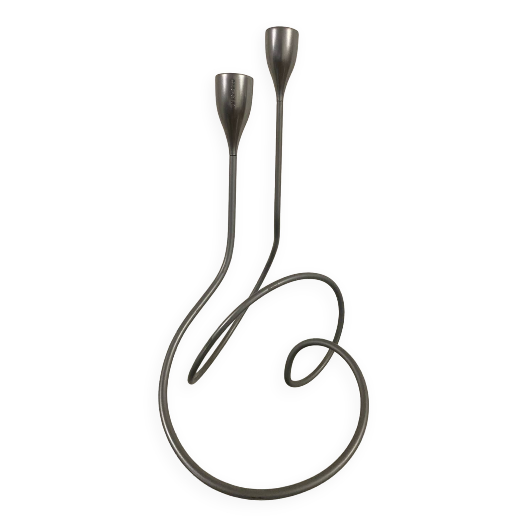 Black Blum Loop Candle Holder