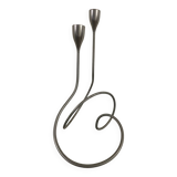 Black Blum Loop Candle Holder