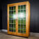 Antique Bookcase with Stained Glass Doors - Brown / Green - 1920s