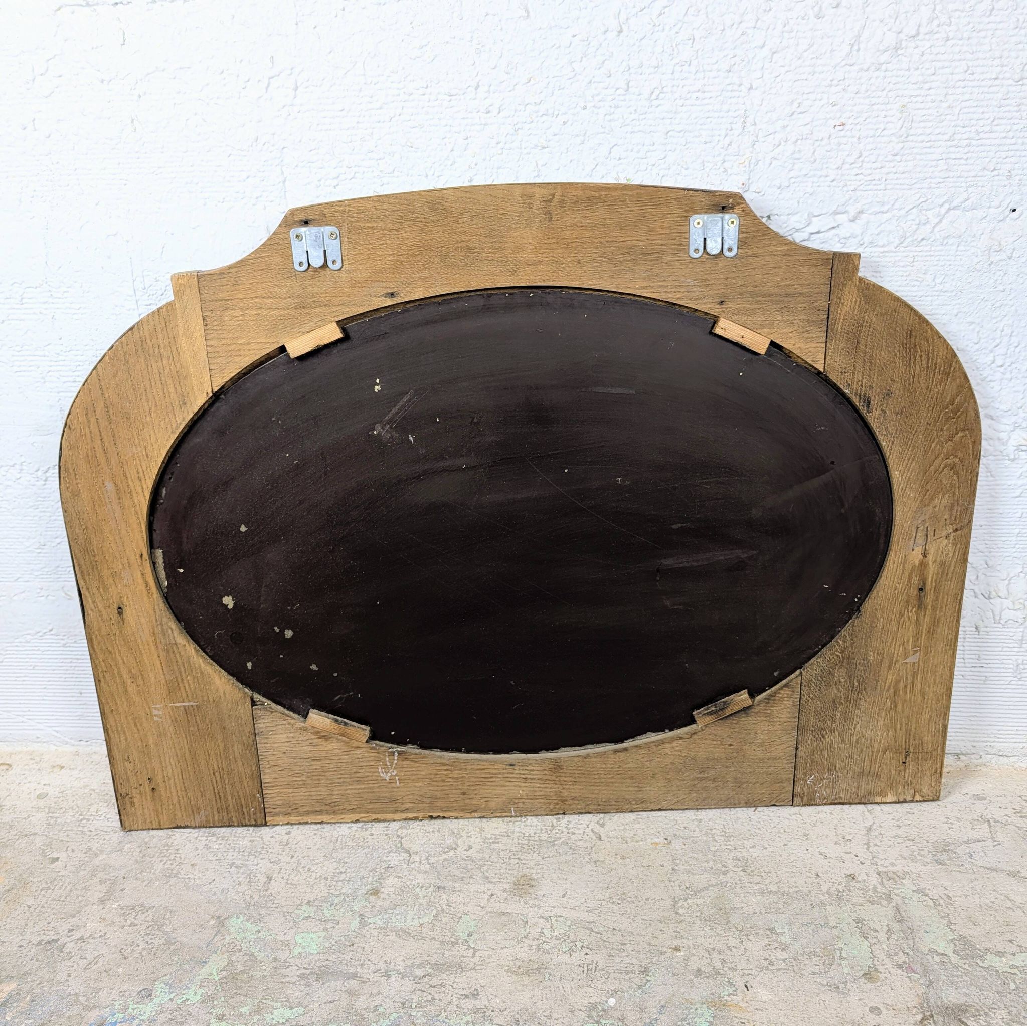 Miroir en chêne sculpté - Années 30