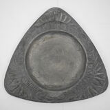 Old zinc flower pot saucer tin old zinc flower pot base