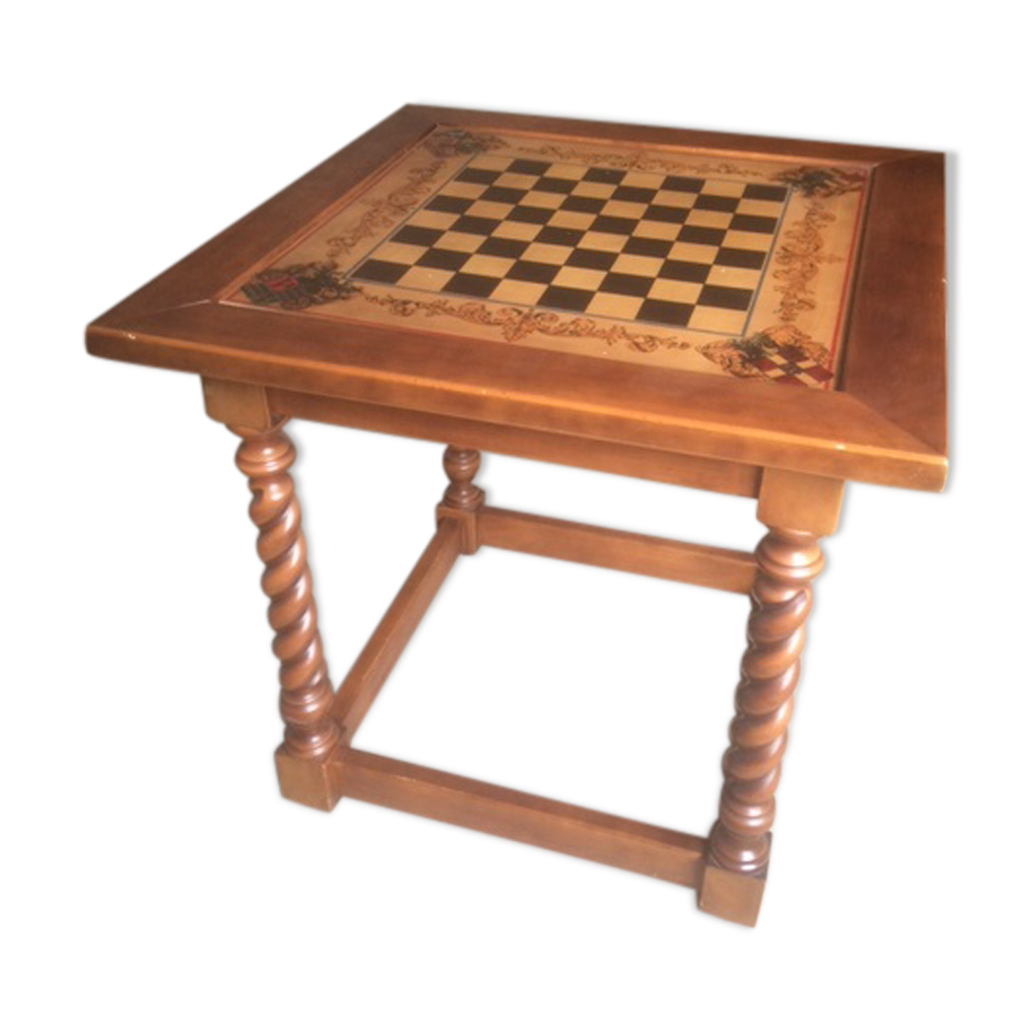 Louis XIII style game table walnut