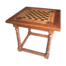 Table de jeu style Louis XIII noyer