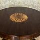 Table ronde avec chaises rembourrées, années 1950, ensemble de 5