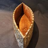Art Nouveau Cachepot Planter in Marquise Shape with Floral Decoration in Lai