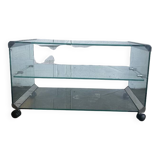 Gallotti & radice vintage glass bar cart and side table