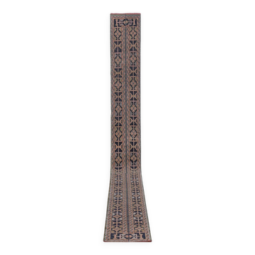 Tapis de couloir turc vintage 58x667 cm