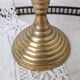 Vintage golden brass candlestick