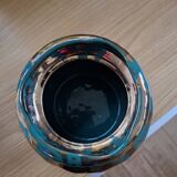 Pot a tabac lucien brisdoux. vernis vert et or. bon joint. vis de serrage i