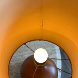Pied de lampe en bois massif d'olivier