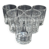 6 Gobelets à whisky Baccarat – Cristal ½ fort - Art nouveau
