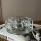 Glass candle holder warmer