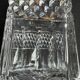 Alcohol decanter in blown and cut crystal Empire style XXth