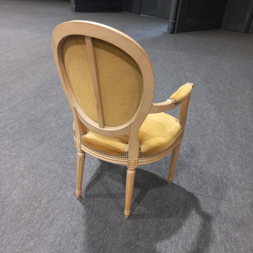 Louis XVI medallion armchair