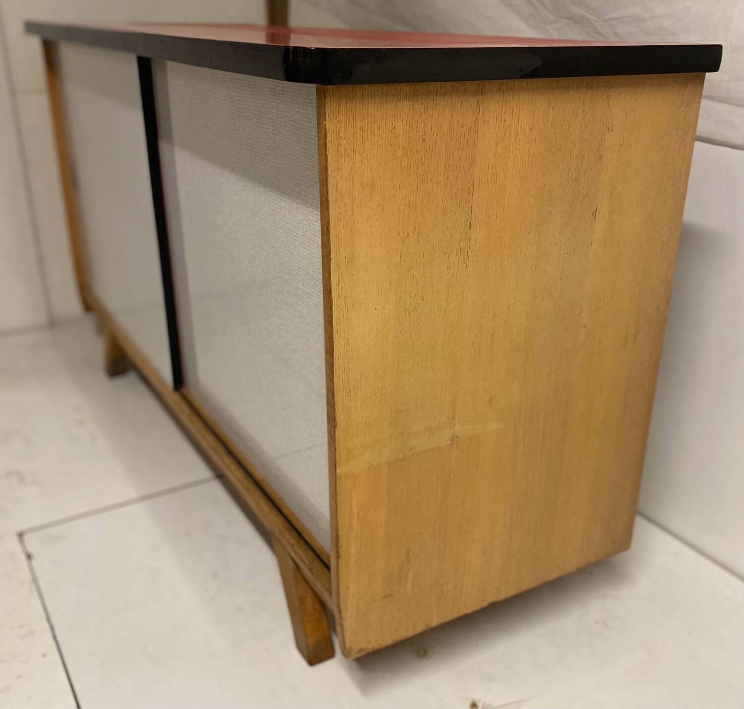 Vintage kitchen buffet with compass legs
