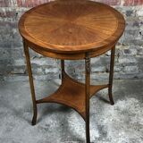 Louis XVI style side table in rosewood veneer decorated bronze