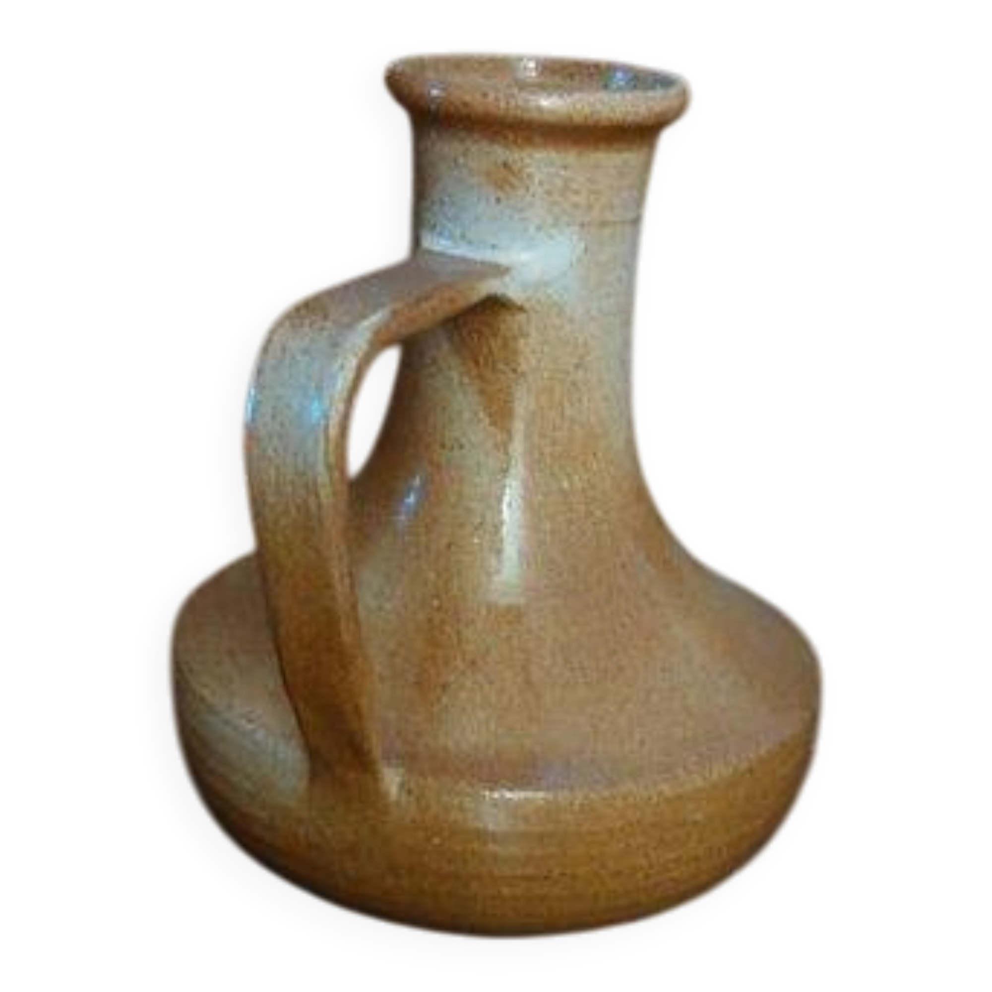 Carafe or candlestick Montgolfier stoneware 1970 vintage