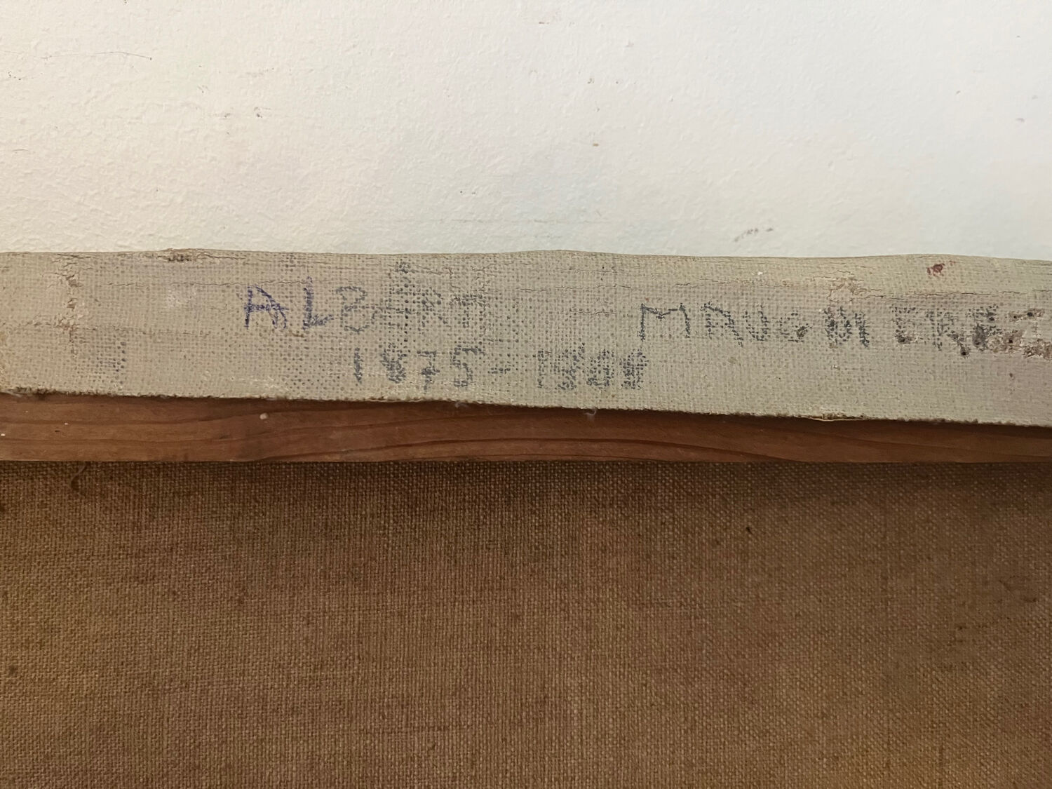 Bank of the Marne, oil on canvas signed Albert Mauguiere 1875-1968