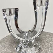 Pair of art deco crystal chandeliers, Cristallerie Vannes Le Chatel