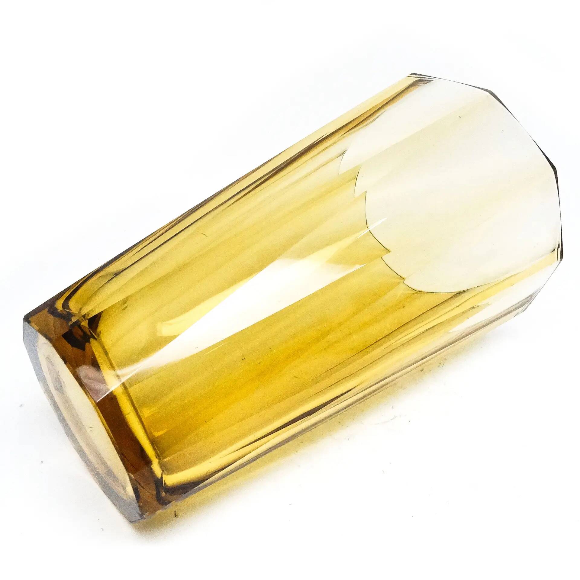 Art Deco vase, crystal, Bohemia, Czechoslovakia, 1930s