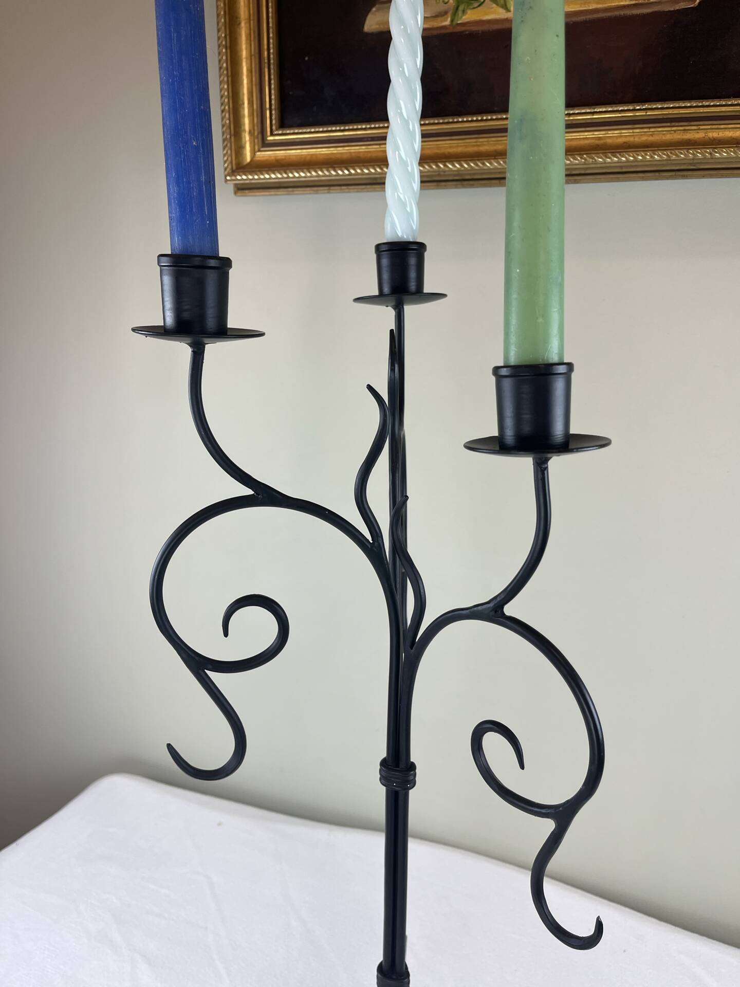 Large iron chandelier