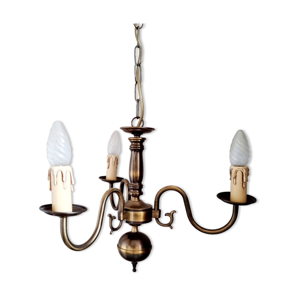 Lampe classique en laiton de style hollandais de couleur bronze doré — Beyit