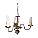 Lampe classique en laiton de style hollandais de couleur bronze doré